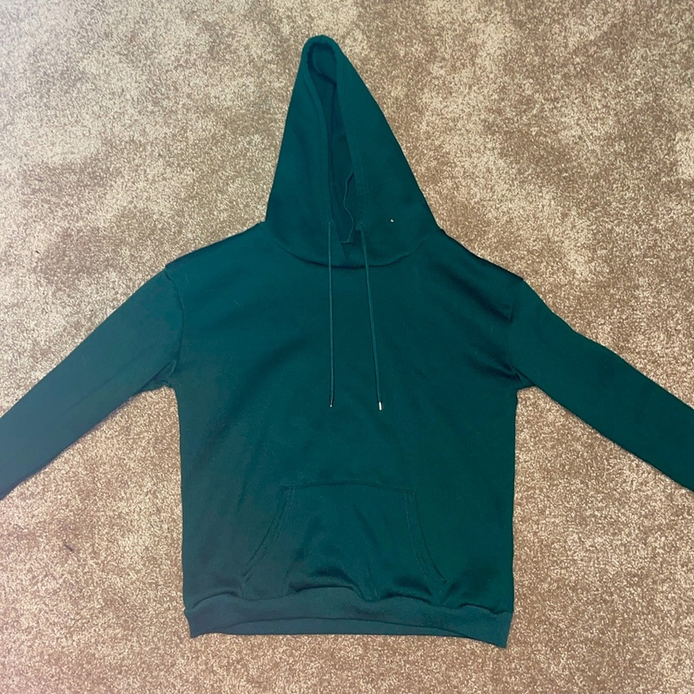 SHEIN EZwear Kangaroo Pocket Drawstring Thermal Lined Hoodie